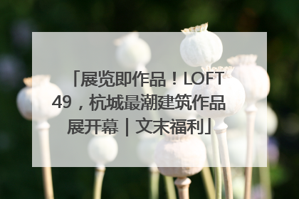 展览即作品！LOFT49，杭城最潮建筑作品展开幕｜文末福利