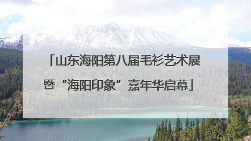 山东海阳第八届毛衫艺术展暨“海阳印象”嘉年华启幕