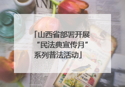 山西省部署开展“民法典宣传月”系列普法活动