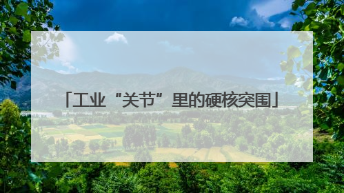 工业“关节”里的硬核突围