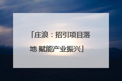庄浪：招引项目落地 赋能产业振兴