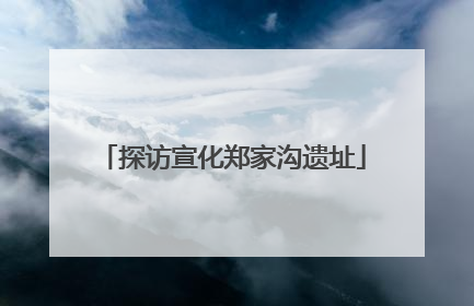 探访宣化郑家沟遗址