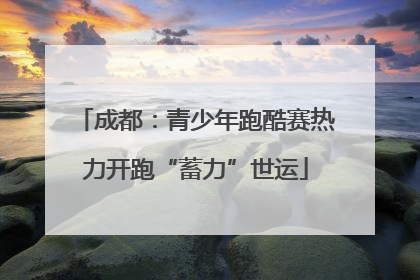 成都：青少年跑酷赛热力开跑“蓄力”世运