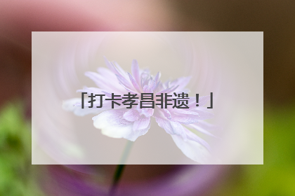 打卡孝昌非遗！