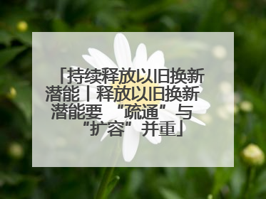 持续释放以旧换新潜能丨释放以旧换新潜能要 “疏通”与“扩容”并重