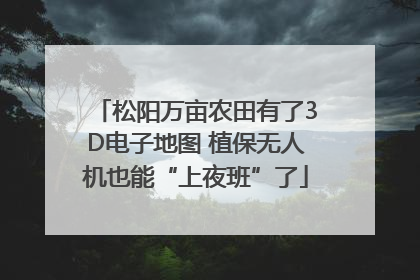 松阳万亩农田有了3D电子地图 植保无人机也能“上夜班”了