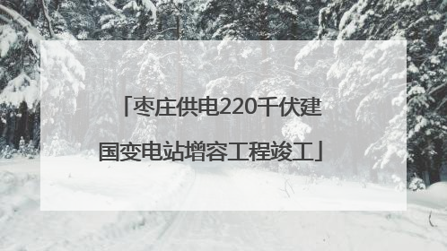 枣庄供电220千伏建国变电站增容工程竣工