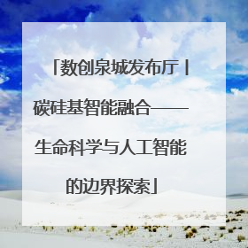 数创泉城发布厅丨碳硅基智能融合——生命科学与人工智能的边界探索