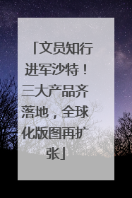文员知行进军沙特！三大产品齐落地，全球化版图再扩张