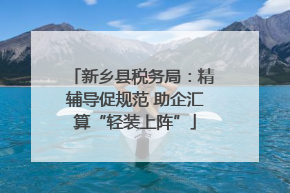 新乡县税务局：精辅导促规范 助企汇算“轻装上阵”