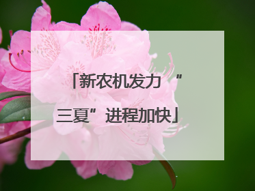 新农机发力 “三夏”进程加快