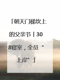 朝天门梯坎上的父亲节丨308寝室，全员“上岸”