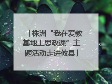 株洲“我在爱教基地上思政课”主题活动走进攸县