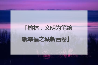 榆林：文明为笔绘就幸福之城新画卷