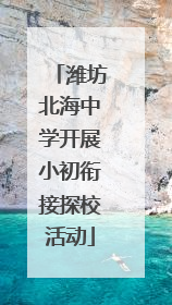 潍坊北海中学开展小初衔接探校活动
