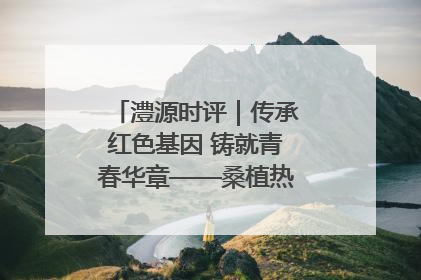 澧源时评｜传承红色基因 铸就青春华章——桑植热土上的青春长征
