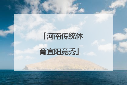 河南传统体育宜阳竞秀