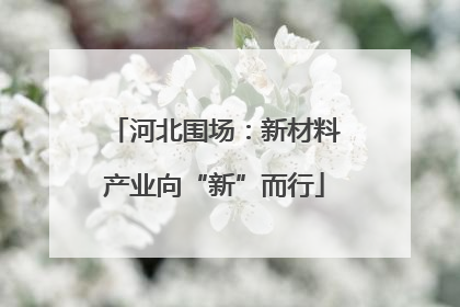 河北围场：新材料产业向“新”而行
