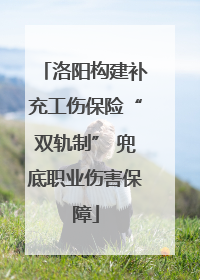 洛阳构建补充工伤保险“双轨制” 兜底职业伤害保障