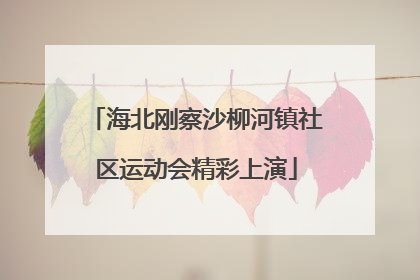 海北刚察沙柳河镇社区运动会精彩上演