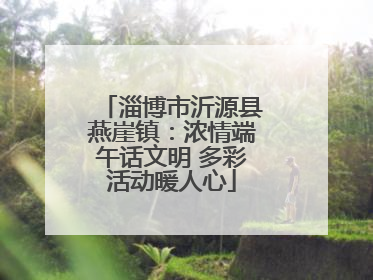 淄博市沂源县燕崖镇：浓情端午话文明 多彩活动暖人心
