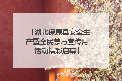 湖北保康县安全生产暨全民禁毒宣传月活动精彩启幕