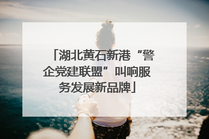 湖北黄石新港“警企党建联盟”叫响服务发展新品牌