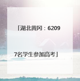 湖北黄冈：62097名学生参加高考