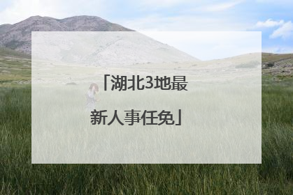 湖北3地最新人事任免