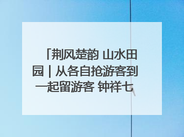 荆风楚韵 山水田园｜从各自抢游客到一起留游客 钟祥七村抱团解了“乡愁”添了“乡酬”