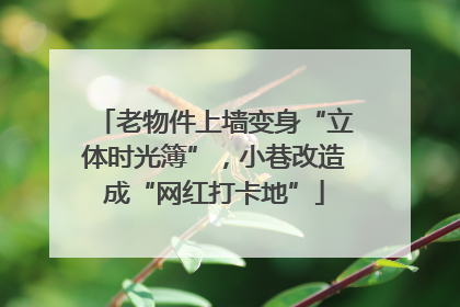 老物件上墙变身“立体时光簿”，小巷改造成“网红打卡地”