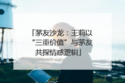 茅友沙龙：王莉以“三重价值”与茅友共探情感逻辑