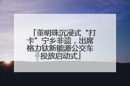 董明珠沉浸式“打卡”宁乡非遗，出席格力钛新能源公交车投放启动式