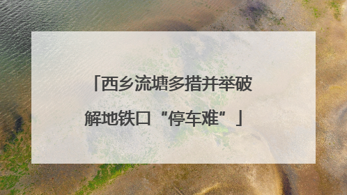 西乡流塘多措并举破解地铁口“停车难”