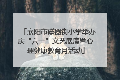 襄阳市磁器街小学举办庆“六一”文艺展演暨心理健康教育月活动