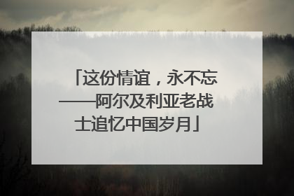 这份情谊，永不忘——阿尔及利亚老战士追忆中国岁月