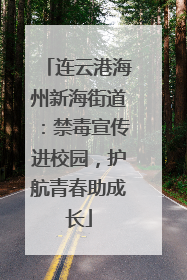 连云港海州新海街道：禁毒宣传进校园，护航青春助成长