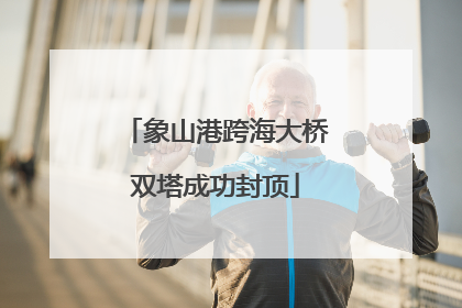 象山港跨海大桥双塔成功封顶