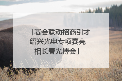 赛会联动招商引才 绍兴光电专项赛亮相长春光博会