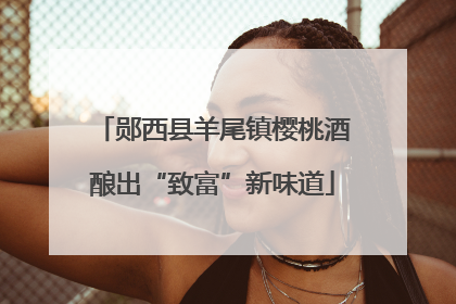 郧西县羊尾镇樱桃酒酿出“致富”新味道
