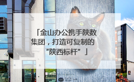金山办公携手陕数集团，打造可复制的“陕西标杆”
