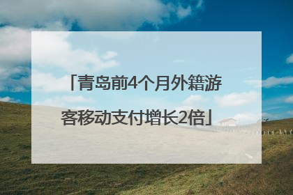 青岛前4个月外籍游客移动支付增长2倍