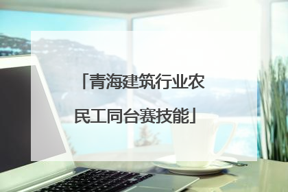 青海建筑行业农民工同台赛技能