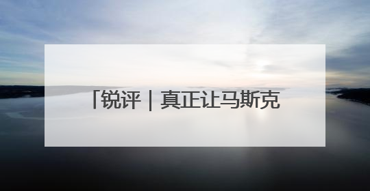锐评｜真正让马斯克“作呕”的是什么