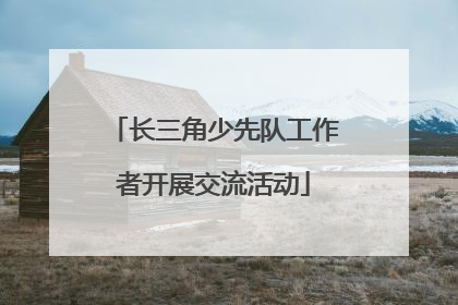 长三角少先队工作者开展交流活动
