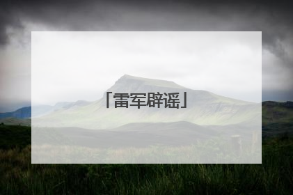 雷军辟谣