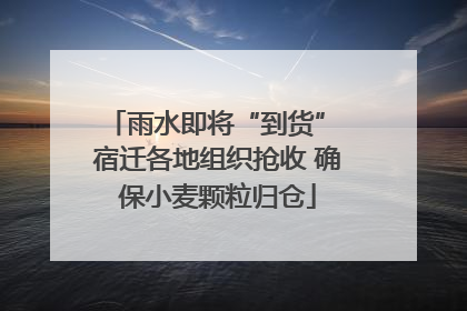 雨水即将“到货” 宿迁各地组织抢收 确保小麦颗粒归仓