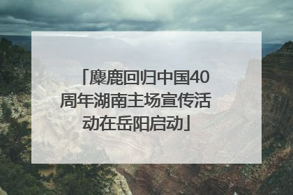 麋鹿回归中国40周年湖南主场宣传活动在岳阳启动