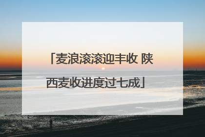 麦浪滚滚迎丰收 陕西麦收进度过七成