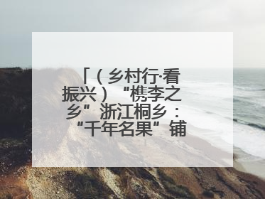 （乡村行·看振兴）“槜李之乡”浙江桐乡：“千年名果”铺就乡村共富路